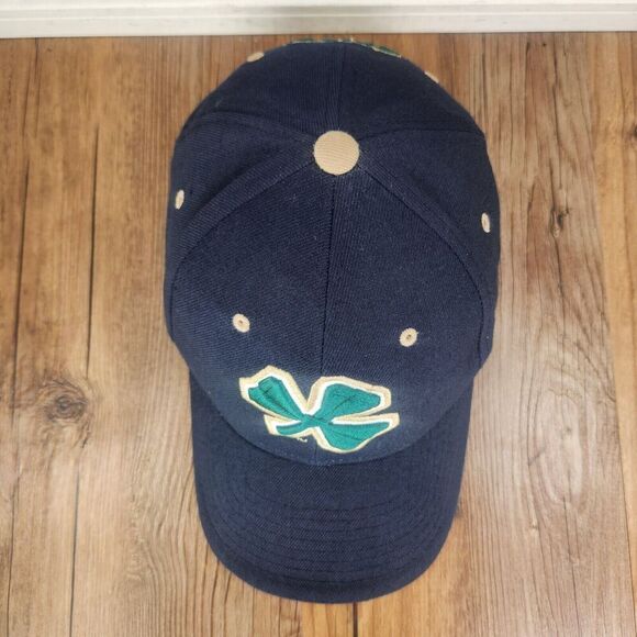 VTG Zephyr Notre Dame Fighting Irish Strapback Hat Cap Blue Green Clover College - Picture 7 of 10